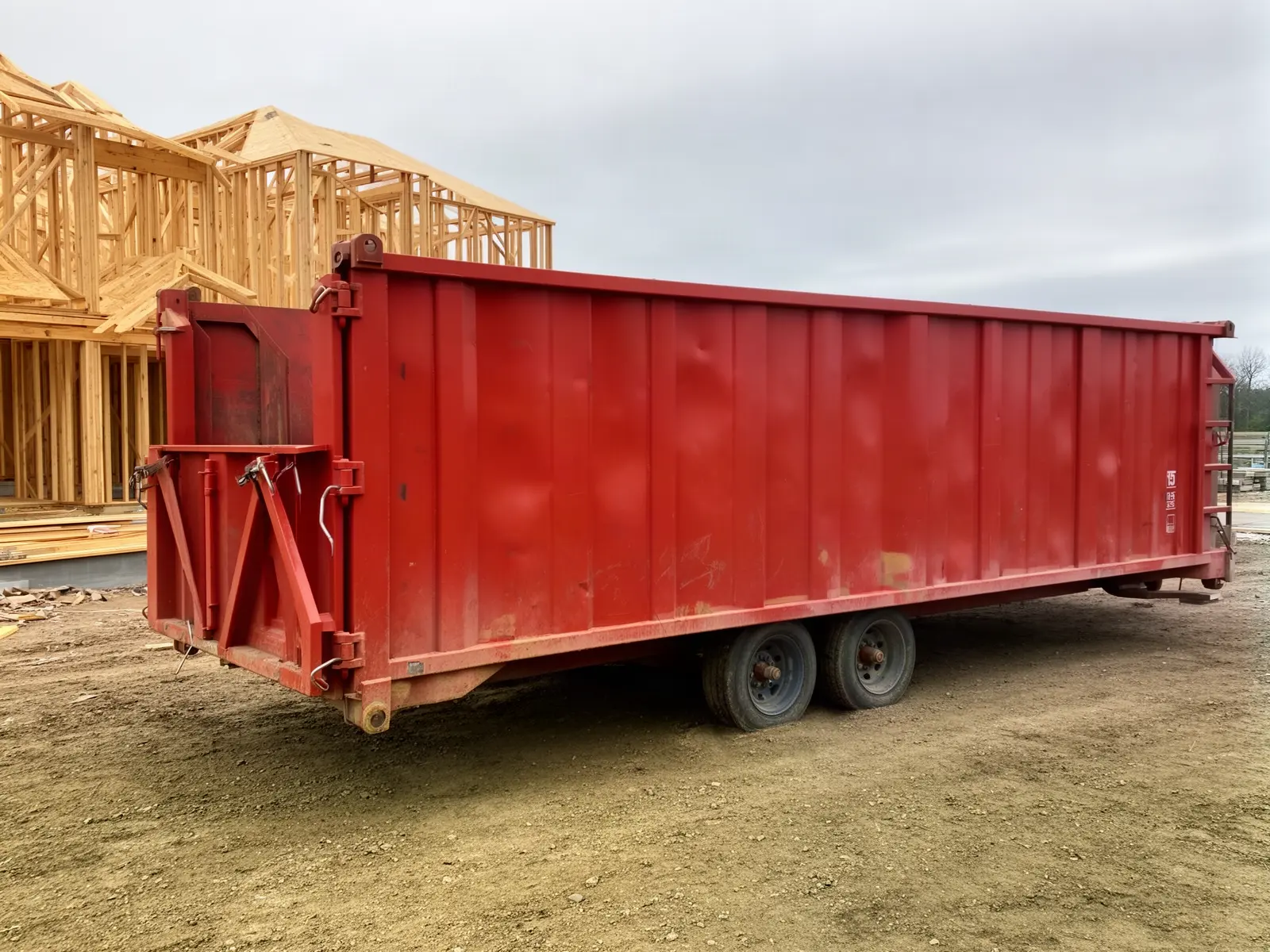 Roll-off dumpster from Emmett's Collinsville Dumpsters in Collinsville, VA